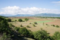 LBL1703736-1200  View over the fields west of Laimos, Prespa. © Leif Bisschop-Larsen / Naturfoto.