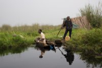 LBL1800136-1200  Fishermen, Mabamba Swamps. © Leif Bisschop-Larsen / Naturfoto