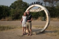 LBL1800542-1200  Ella Maria and Leif on Equator. © Leif Bisschop-Larsen / Naturfoto